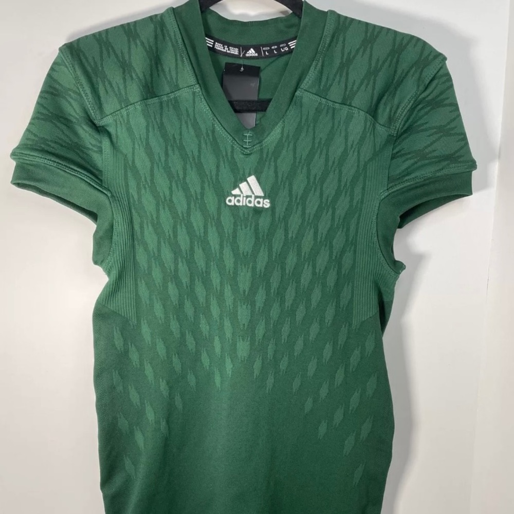 Adidas Men's Techfit Primeknit Football Jersey Dark Green AU1792 Size Large NWT
